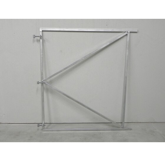Poortframe 140x155 cm verstelbaar vuurverzinkt staal 2mm dikte