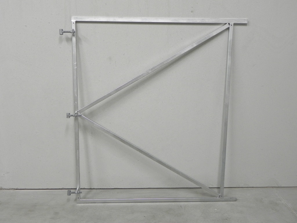 Poortframe 140x155 cm verstelbaar vuurverzinkt staal 2mm dikte