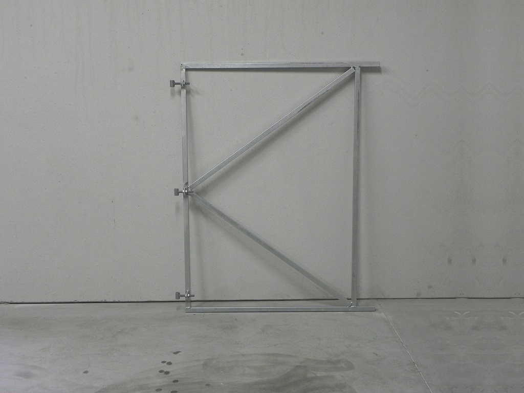 Verstelbaar poortframe 130x155 cm - vuurverzinkt staal 2 mm dik
