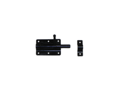 Plaatgrendel - 100x70mm [2mm] - Zwart gepoedercoat