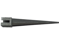 Heebra Paalhouder met pen en sleuf 121x121x900 mm vuurverzinkt