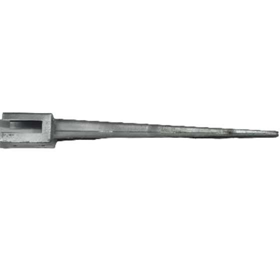 Paalhouder met pen en sleuf 91x91x900 mm vuurverzinkt – stevige houder voor houten palen