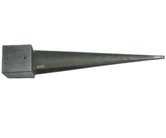 Paalhouder met pen - 146x146x900mm [2,5mm] - Vuurverzinkt