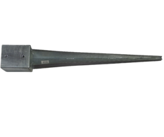 Paalhouder met pen - 121x121x900mm [2,5mm] - Vuurverzinkt