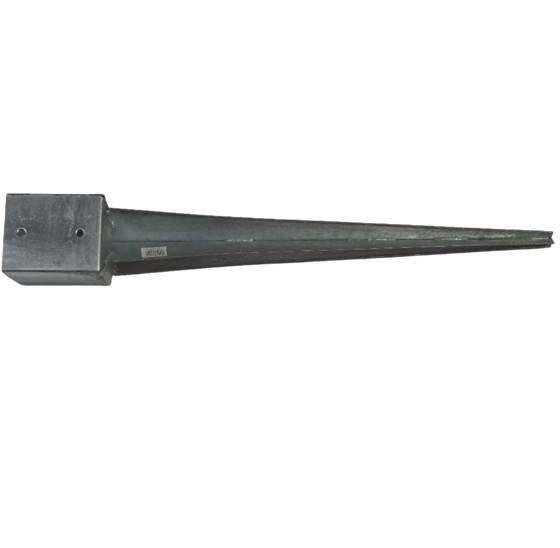 Paalhouder met pen 121x121x900 mm vuurverzinkt – sterke paaldrager voor houten palen