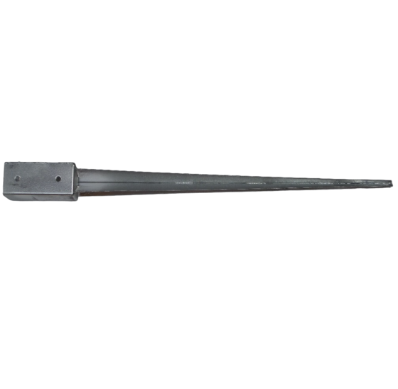 Paalhouder met pen 71x71x900 mm vuurverzinkt – duurzame paaldrager voor houten palen