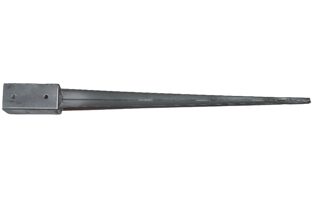Paalhouder met pen 71x71x900 mm vuurverzinkt – duurzame paaldrager voor houten palen