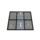Vast stalen raam 980x820mm zwart met dubbel glas - 6-ruits verdeling