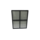 Openklapbaar stalen raam 750x950mm zwart dubbel glas 50mm diep