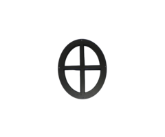 Ossenoog - 420x330mm (vast) - Zwarte structuurcoating