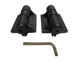 Scharnier in kunststof - 93x137mm - Kunststof - Zwart