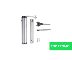 Locinox Poortsluiter - tot 1500mm (bestaande poort) [90° en 180° / Muurbevestiging] - Aluminium - Zilver