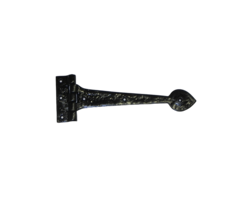 Kruisheng rustiek - 250mm [5mm] - Zwart gepoedercoat