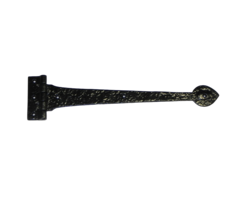 Kruisheng rustiek - 440mm [5mm] - Zwart gepoedercoat