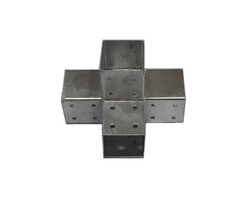 Dubbel verlengstuk T- voor vierkante palen - 70x70 mm [1,8 mm]