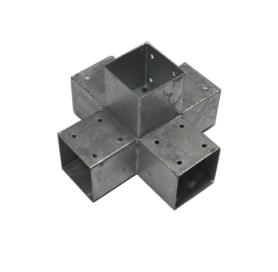 Kruismodel voor vijf palen