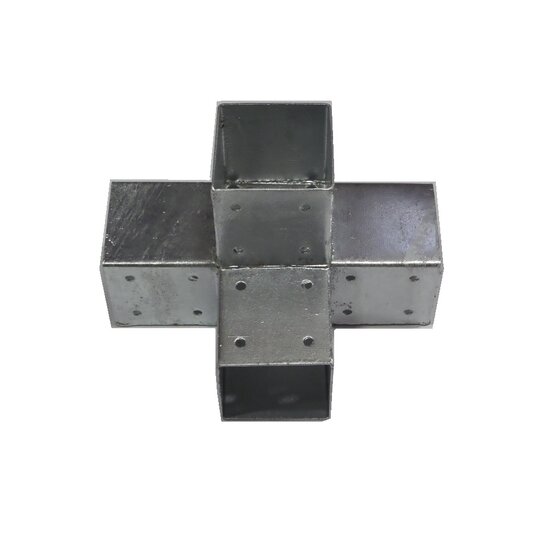 Dubbel Verlengstuk T-model Vierkante Palen 90x90mm Vuurverzinkt