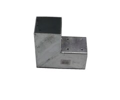 Hoekmodel voor twee palen - 90x90mm [1.8mm] - Vuurverzinkt