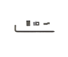 Grondgrendel met 2 geleiders - 400mm [16mm] - RVS