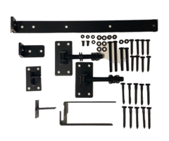 Complete set voor slagbomen - 60-100 mm verstelbaar - zwart