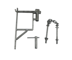 Slagboomsluiting met pen - 360x205mm (model 1) [8mm] - Vuurverzinkt