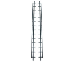 Zwarte Flex Fence 165 cm Draaibare Lamellen voor in de tuin - 2 stuks