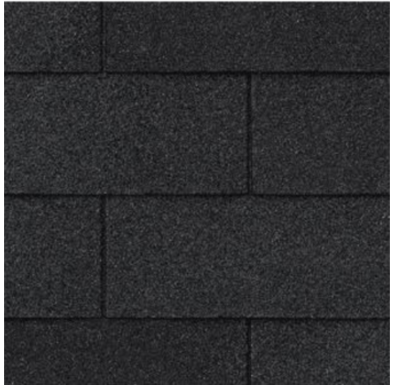 Bitumen dakshingles zwart 100x336mm 3-tab (3m² per pak, 21 stuks)