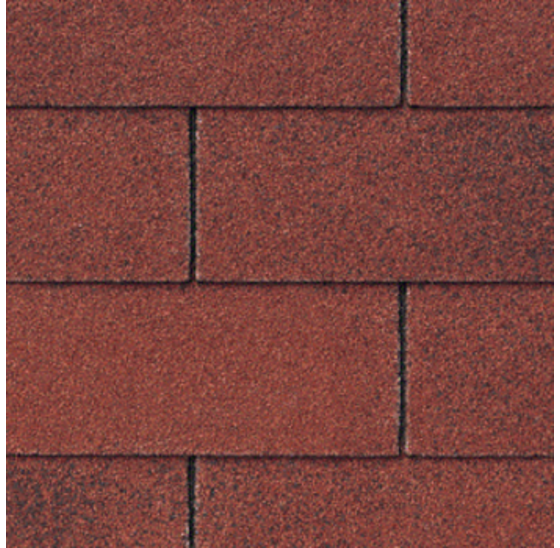 Bitumineuze dakshingles rood 3-tab 915x305mm (3,1m² per pak)