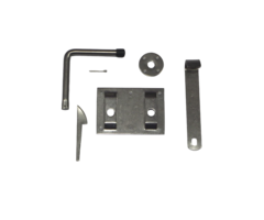 Boerenklinkstel 120x85mm RVS - 2mm Plaat