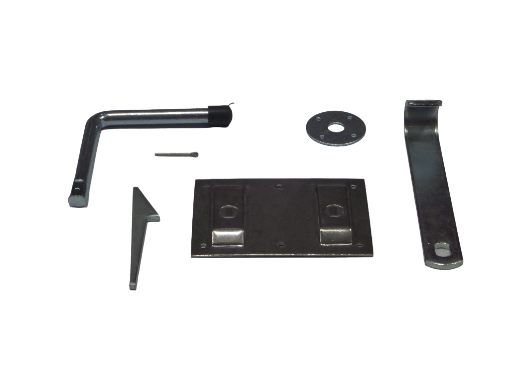 Boerenklinkstel 120x85mm Galvanisch Verzinkt