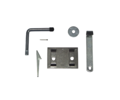 Boerenklinkstel - 120x85mm [2mm] - Galvanisch verzinkt