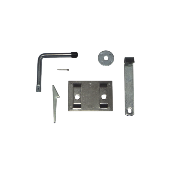 Boerenklinkstel 120x85mm Galvanisch Verzinkt