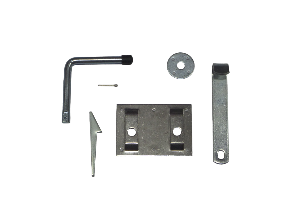Boerenklinkstel 120x85mm Galvanisch Verzinkt