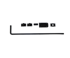 Grondgrendel 600mm - 16mm diameter - Zwart gepoedercoat