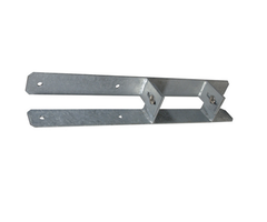 H-anker - 91 tot 141mm (L: 600mm) [5mm] - Vuurverzinkt