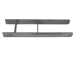 H-anker - 111mm (L: 600mm)  [6mm] - Vuurverzinkt