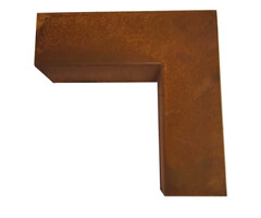 Kantopsluiting Cortenstaal 20x6cm