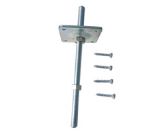 Set scharnierplaat voor schroeffundering Vuurverzinkt 300mm - 10 stuks