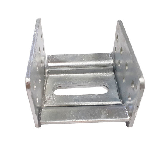 Montagehoek + U-beugel Vuurverzinkt 105x120x80 mm - 10 stuks