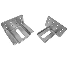 Montagehoek + U-beugel Vuurverzinkt 105x120x80 mm - 10 stuks