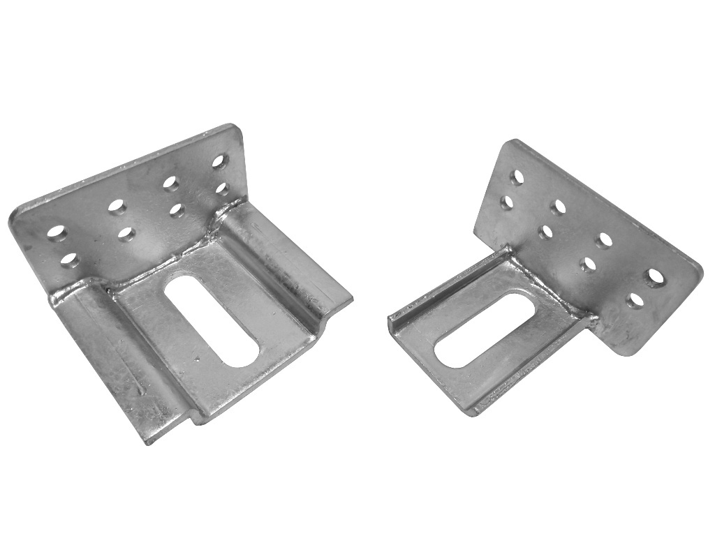 Montagehoek + U-beugel Vuurverzinkt 105x120x80 mm - 10 stuks