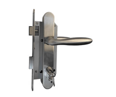 Deurbeslag Set - Poortslot RVS 74x170mm slotkast