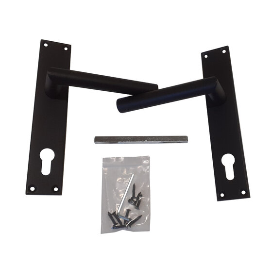 Deurschild en deurkruk