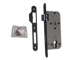 Insteekcilinderslot RVS + Zwarte structuurcoating