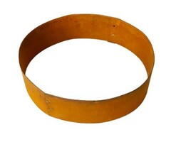 Boomring cortenstaal 75 cm diameter, 20 cm hoog - kantopsluiting