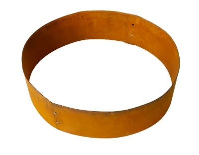 Boomring cortenstaal 75 cm diameter, 20 cm hoog - kantopsluiting