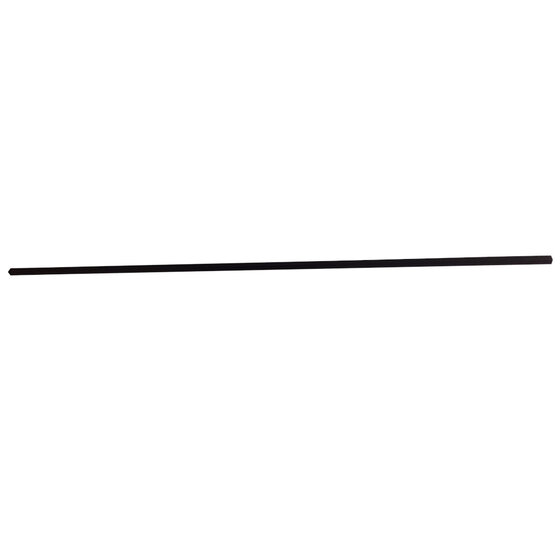 Aanslaglat Aluminium Zwart 200cm | Hoekprofiel 20x20mm