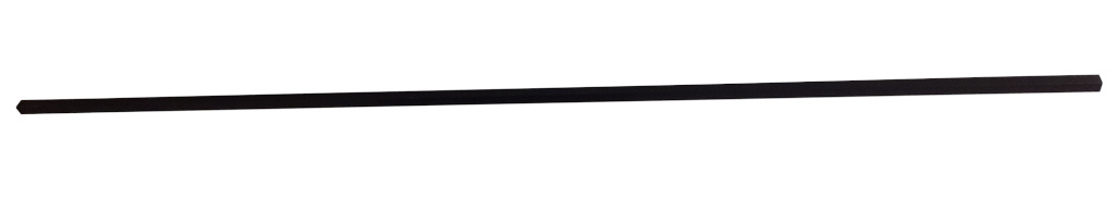 Aanslaglat Aluminium Zwart 200cm | Hoekprofiel 20x20mm