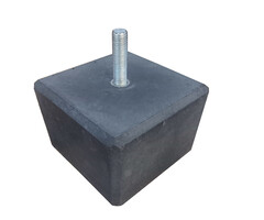 Betonpoer 150x150x100mm met M16 draadstang en facetrand (49 stuks)