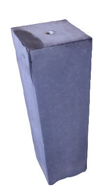 Betonpoer 15x15x58cm met M20 schroefhuls, 44 stuks per pallet